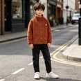 thumbnail image 7 of Boys Girls Sherpa Fleece Jacket Full-Zip Fuzzy Fleece Sweatshirt Kid Toddler Windproof Coat Soft Winter Jacket Thick Raincoat, 7 of 7