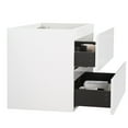 thumbnail image 3 of White color wall mount bathroom vanity without basin pre - assembled 20% more storage double drawers, 3 of 3
