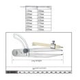 thumbnail image 4 of MAGTOTO Boussole en Acier au Carbone Robuste avec Règle de Distance du Cuir et Porte-Crayon – Outil Ergonomique de Précision 1000mm pour Projets de Menuiserie, Métal et Industriel, 4 of 5