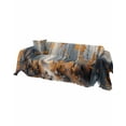 thumbnail image 2 of Orange Abstract Tree Sofa Covers for 3 Cushion,Washable Couch Cover for Sectional Sofa Slipcovers with Tassel,Rustic Shabby Chic Forest Painting Art Loveseat Covers Futon Cover Throw Blanket 71x118, 2 of 8