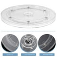 thumbnail image 6 of Turntable Round Tray Pantry Utensil Holder Veggie Storage Rotating Organizer Acrylic, 6 of 6