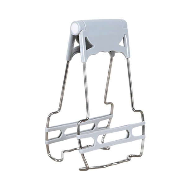 Placa calefactora para cocina, pinzas para platos, levantador de platos, soporte para cuencos de acero inoxidable (azul)