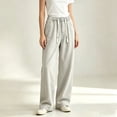 thumbnail image 6 of GUACER Drawstring Wide Leg Jeans for Women Casual High Waisted Stretch Loose Comfy Denim Pants with Pockets, 6 of 6