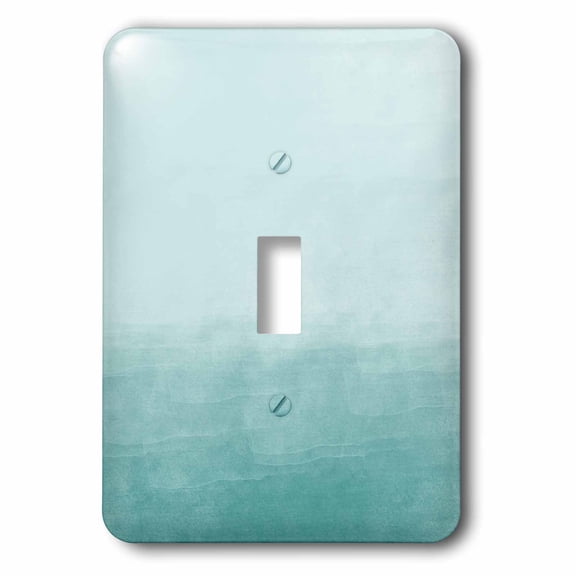 3dRose, Creamy Aqua Blue Watercolor Ombre, single toggle switch