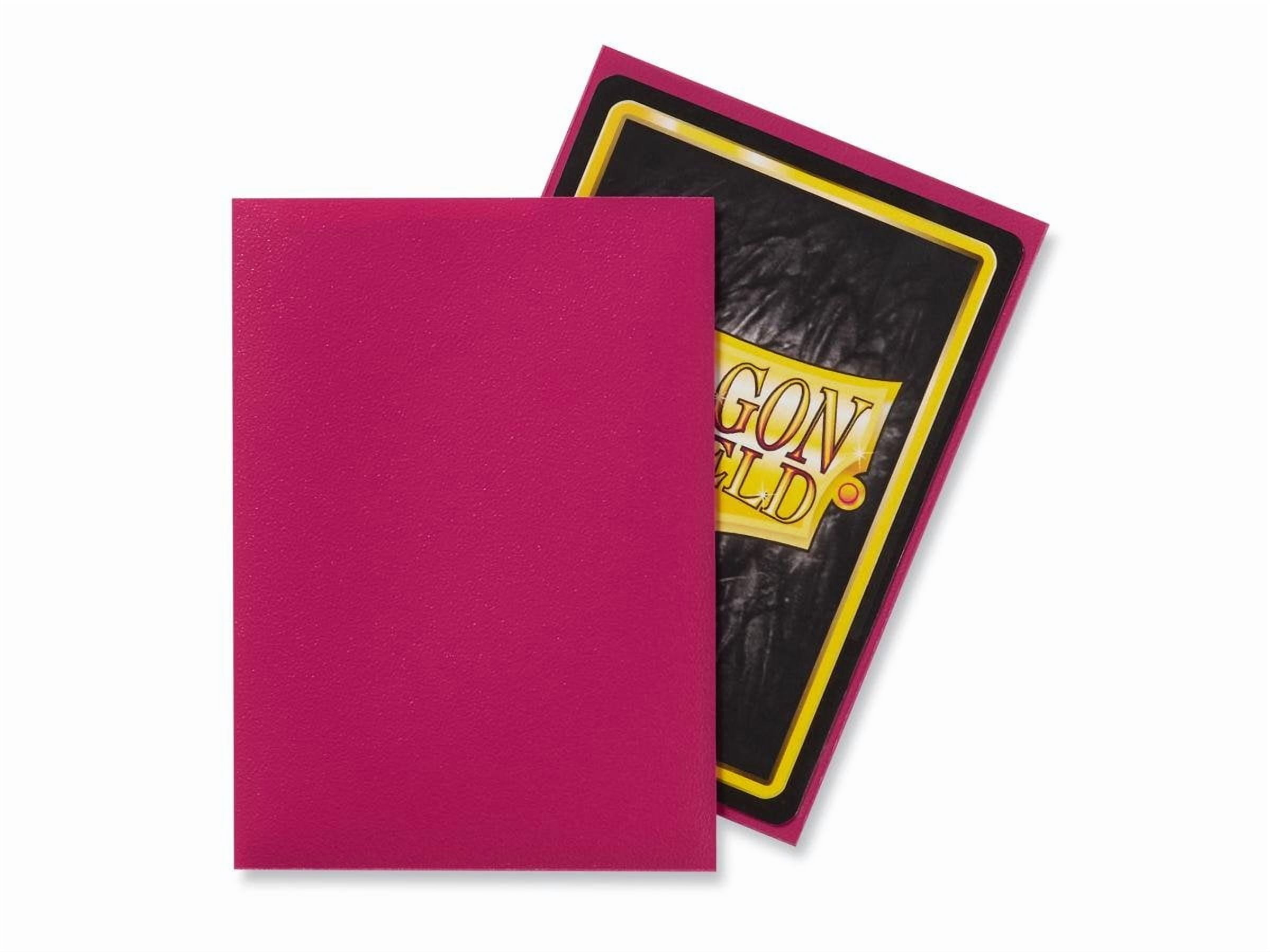 2 Packs Dragon Shield Matte Magenta Standard Size 100 ct Card Sleeves Value Bundle!
