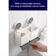 thumbnail image 2 of Cepillo de Dientes Eléctrico de Pared, Soporte para Crema de Afeitar y Pasta de Dientes con Bandeja de Drenaje para Baño y Cocina., 2 of 5