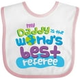 thumbnail image 3 of Inktastic Daddy Worlds Best Referee Boys or Girls Baby Bib, 3 of 4