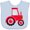 AE-Light Blue, variant on Inktastic Farming Red Tractor Boys or Girls Baby Bib