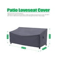 thumbnail image 2 of F&J Outdoors Waterproof Patio Sofa Cover 58"(W)×35(D)×35/25"(H), 2 of 9