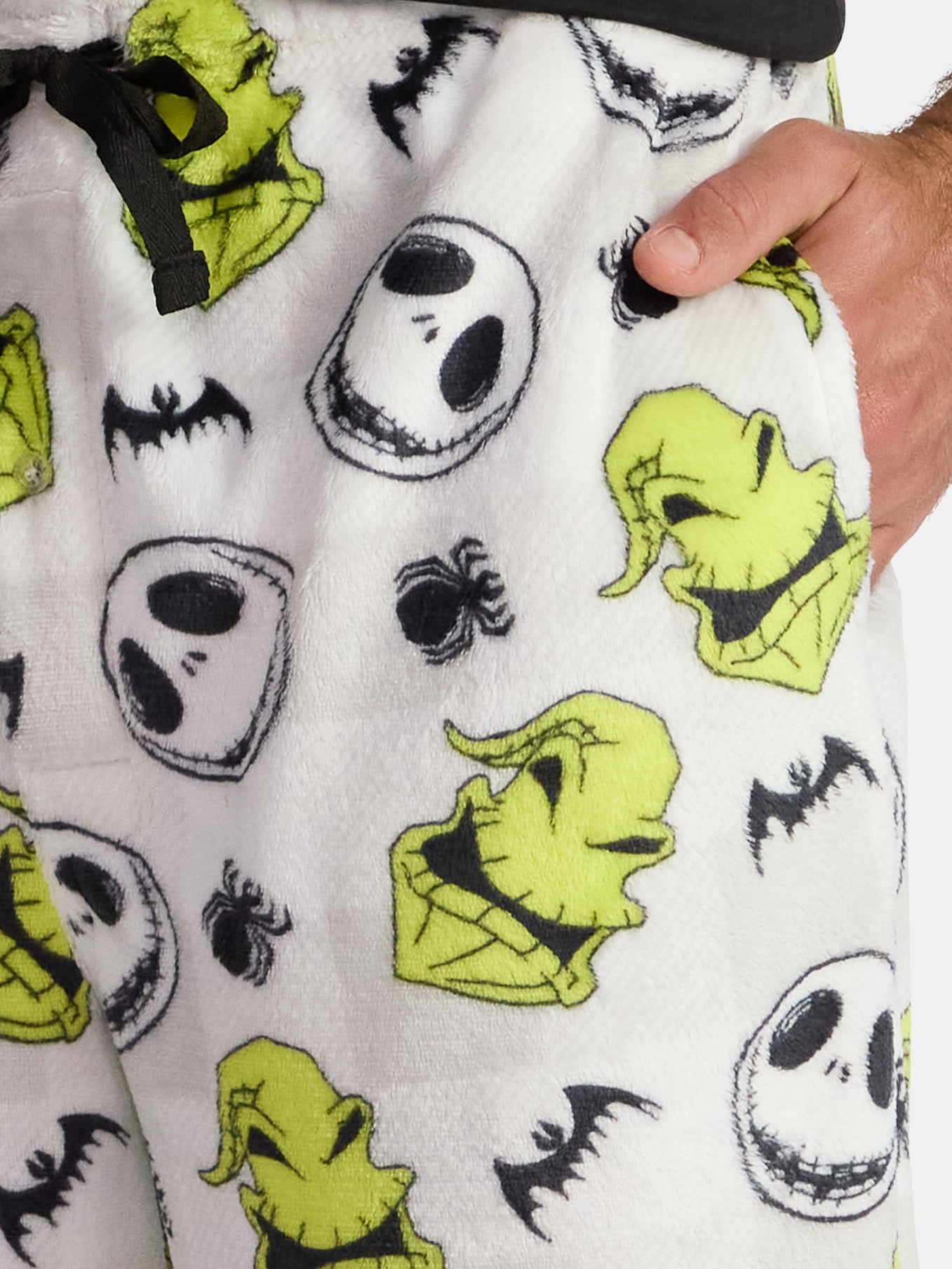Disney Nightmare Before Christmas Men's Jack Skellington Superminky Pajama Fleece Sleep Pants, Size S-XL