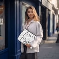 thumbnail image 6 of FORMRS 13"-13.3" Laptop Sleeve Protective Case Soft Carrying Quilted Computer Bag Cover, White Chubby Cat, 6 of 7