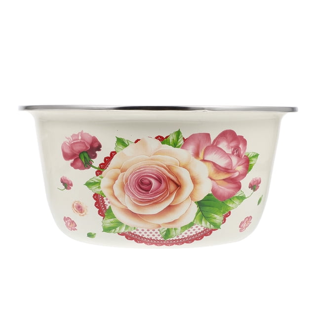 1 Pc Multipurpose Storage Bowl Household Enamel Tableware Enamel Bowl for Table