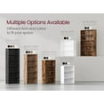 thumbnail image 6 of Bookshelf, 31.5'' Wide, 3-Tier Open Bookcase with Adjustable Storage Shelves, Ebony Black, 6 of 8