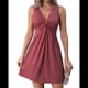 thumbnail image 1 of Vestido de Verano Elegante con Escote en V y Volantes, Sin Mangas, Ajustado, para Fiesta, Club, Color Rojo, Talla M, 1 of 10