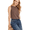 Coffee Color, variant on Casual Cotton Tank Top for Women's High Neck Sleeveless Racerback Fitted Comfortable S-XL