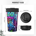 thumbnail image 3 of Yiaed Neon Free Play Print Stainless Steel Coffee Mug -Vacuum Insulated Coffee Tumbler - Leakproof Travel Mugs Insulated for Hot & Cold Drinks, 3 of 8