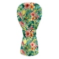 thumbnail image 2 of Yuyamidu Hibiscus Golf Club Head Cover, Palm Leaves Golf Headcover Driver Headcover Fairway Wood Headcover Hybrid Club Head Cover with Soft Lining, 2 of 7
