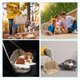 thumbnail image 3 of Asiento de coche para perros pequeños y medianos, asiento de coche portátil para perros y gatos, asiento elevador antideslizante para perros con almohadilla y correa de seguridad, 3 of 5