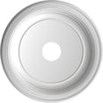 thumbnail image 5 of Ekena Millwork 19"OD x 3 1/2"ID x 1 1/2"P Traditional Thermoformed PVC Ceiling Medallion (Fits Canopies up to 11 1/2"), Metallic Gold Rush, 5 of 10