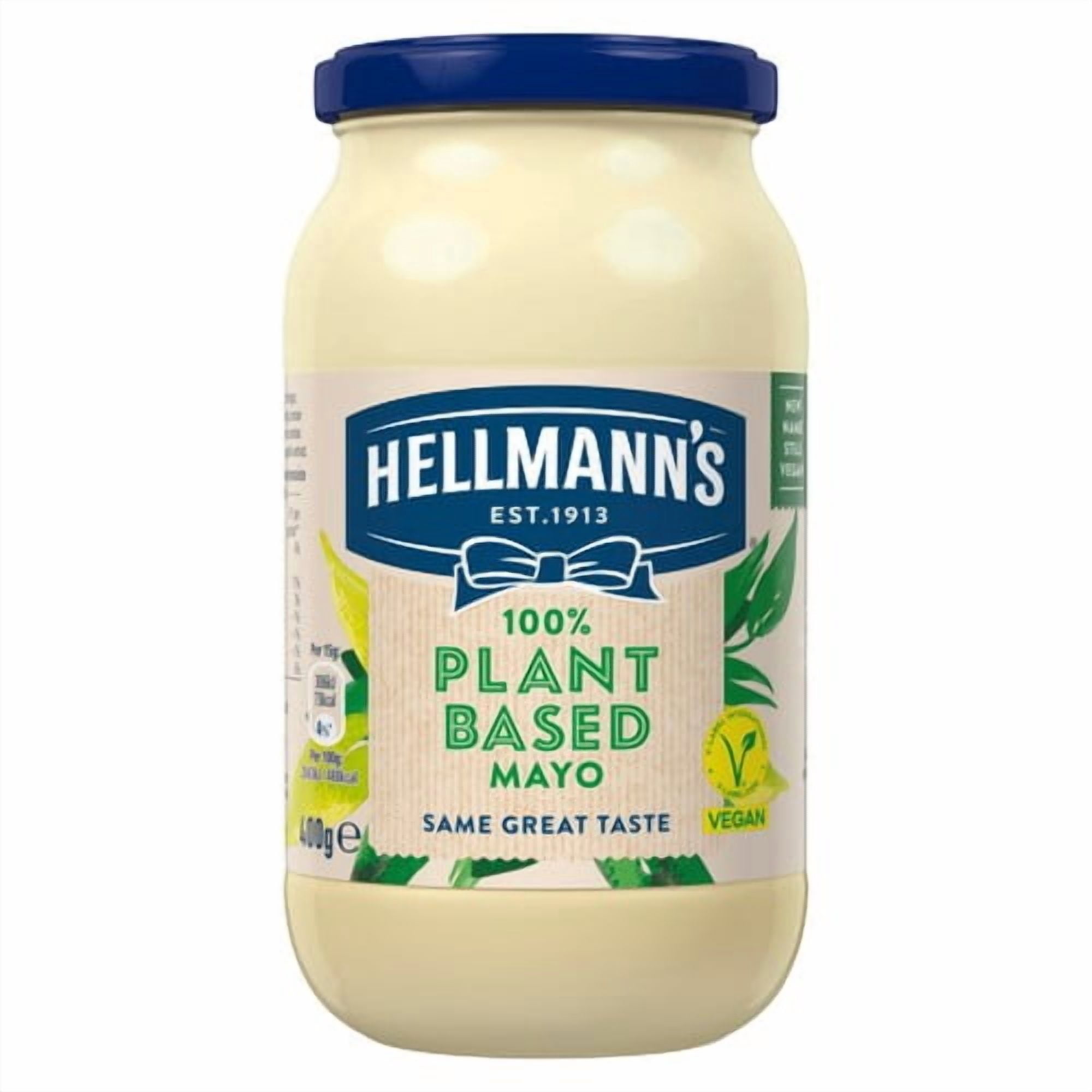 Hellmann's Plant Based Mayonnaise 400g, British Import (Pack of 2)