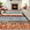 Colorful, variant on FairOnly 8'x10' Grey Washable Area Rugs for Living Room Geometric Non Shedding Low Pile Contemporary Rugs for Bathroom Soft Indoor Floor Carpet