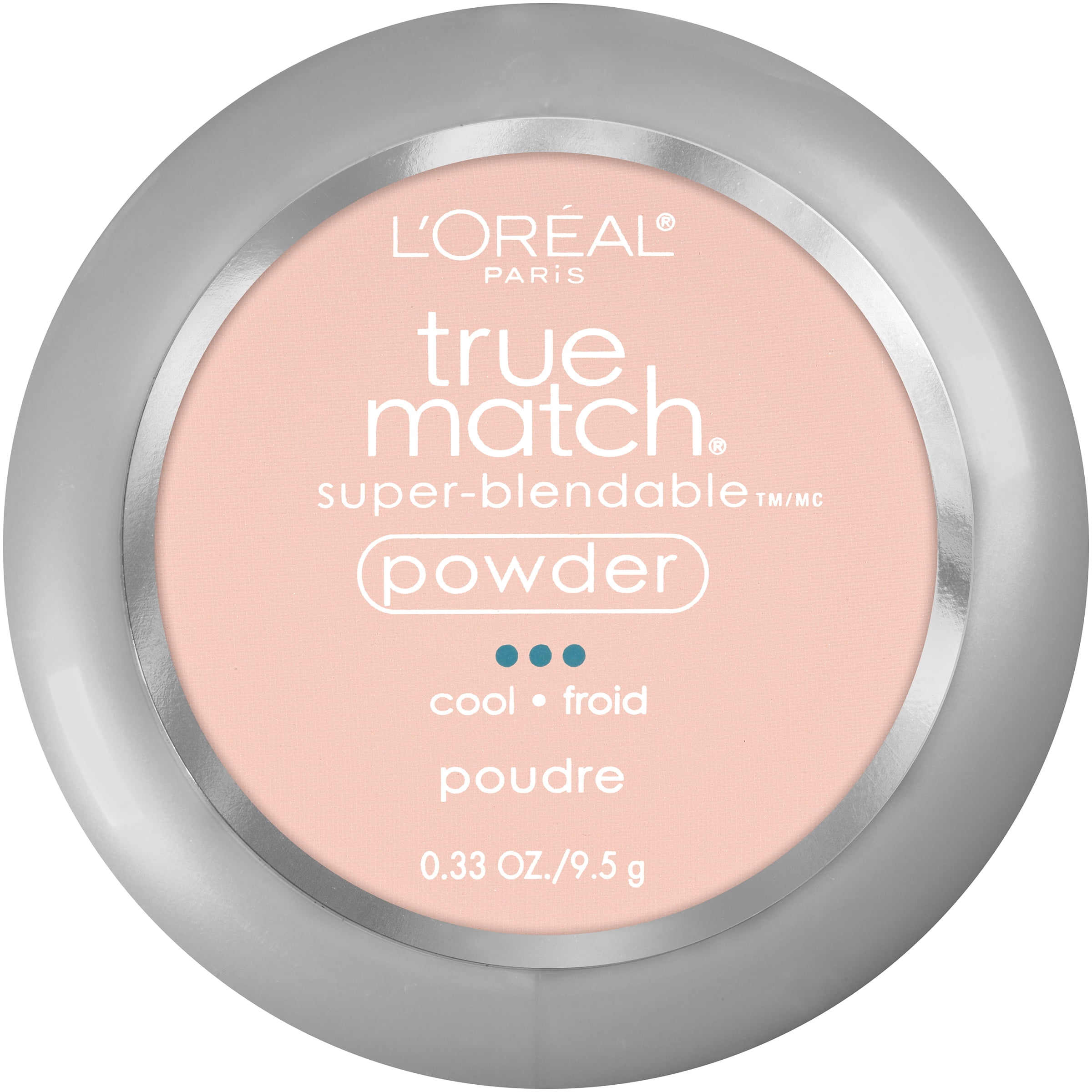 L'Oreal Paris True Match Super Blendable Oil Free Makeup Powder, Alabaster, 0.33 oz
