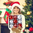 thumbnail image 4 of AYktou 9 Pcs Christmas Balls Set, 3.2 Inch Painted Snowflake Christmas Tree Decor Hanging Ball Combinations Ornaments for Winter Christmas Tree Ambiance Embellishes Wedding Birthday Scene Matching, 4 of 7