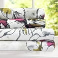 thumbnail image 3 of Sweet Home Collection  Dolce 4 Piece Printed Sheet Set, Double Brushed Microfiber King, 3 of 5