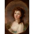 thumbnail image 2 of Józef Rejchan 18x24 Black Ornate Framed Double Matted Museum Art Print Titled: Portrait of an Unknown Woman (1800), 2 of 5