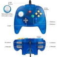 thumbnail image 2 of LUXMO N64 Controller, Classic Retro Wired Mini N64 Controller Gamepad Joystick for N64 Home Video Game Console System, 2 of 8