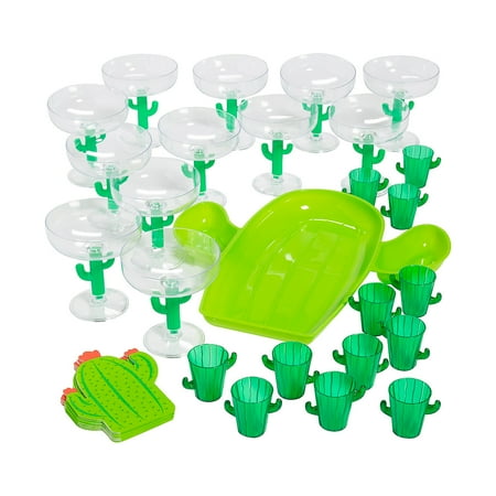 Fun Express Cactus Theme Drink & Chip Kit for 12