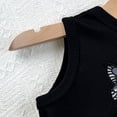 thumbnail image 4 of Eltusu Girls Tank Tops, Casual Solid Color Summer Crew Neck Sleeveless Shirts Black Size 3-4 T, 4 of 6
