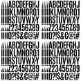 thumbnail image 1 of 1000 Pcs 2 Inch Waterproof Letter Stickers - Self-Adhesive Vinyl Includes 20 Sheets of Alphabet, Numbers & Symbols for Mailbox, Door, Window, Address, Business Signs, Vehicles & More (Black)​, 1 of 7