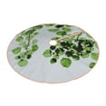 thumbnail image 2 of Bingfone Christmas Tree Skirt Mat Christmas Decoration Interior 48"-Watercolor Green Leaves, 2 of 8