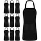 thumbnail image 1 of Utopia Kitchen Paquete De 10 Delantales Con Pechera, Delantales Ajustables Unisex Con 2 Bolsillos, Delantal De Cocina Resistente A Las Gotas De Agua, Delantal De Chef Para Hombres Y Mujeres, 1 of 5
