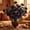 A, variant on Dark Gothic Halloween Artificial Flower Bouquet, Purple Black Roses and Maple Leaves Faux Floral Arrangement, for Home Tabletop Party Display