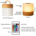 thumbnail image 2 of X  16 Colors RGB Night Light Touch Sensor Lamp Mini Bedside Table Lamp with Remote USB Rechargeable  Portable Dimmable LED Night Light for Bedroom  Living Room, 2 of 8