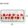 thumbnail image 3 of Dreamtimes Cute Spring Red Poppies Kitchen Mats Washable Long Floor Runner Rug Non-Slip Fatigue Area Rugs Classic Absorbent Doormat Cushioned for Farmhouse Home Bath Indoor Outdoor Decor 39"x20", 3 of 6
