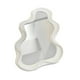 thumbnail image 5 of Espejo de mesa con borde irregular, decorativo para decoración del hogar, espejo de tocador artístico, montaje en pared para habitación de niñas, Blanco, 5 of 8