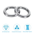 thumbnail image 4 of Uxcell 20mm Metal O Rings, 4 Pack 304 Stainless Steel Round Rings for Hardware Bags, 4 of 6