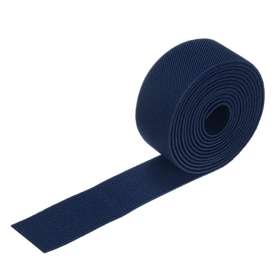 Uxcell Elastic Bands for Sewing, 1.2 Inch 2 Yards Knit Elastic Spool [Navy blue]