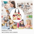 thumbnail image 3 of DouZhe Lunch Bags for Women and Men, Colorful Banana Strawberry Fruit Slice Prints Reusable Portable Insulated Cooler Waterproof Lunch Tote Bag for Travel Work Picnic, 3 of 7