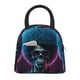 thumbnail image 1 of Balery Punk Style Blue Haired Skull Bolsa de Almuerzo para Mujeres, Caja de Almuerzo, Bolsa de Almuerzo Pequeña Impermeable, Tote de Almuerzo Reutilizable con Gran Capacidad, 1 of 6