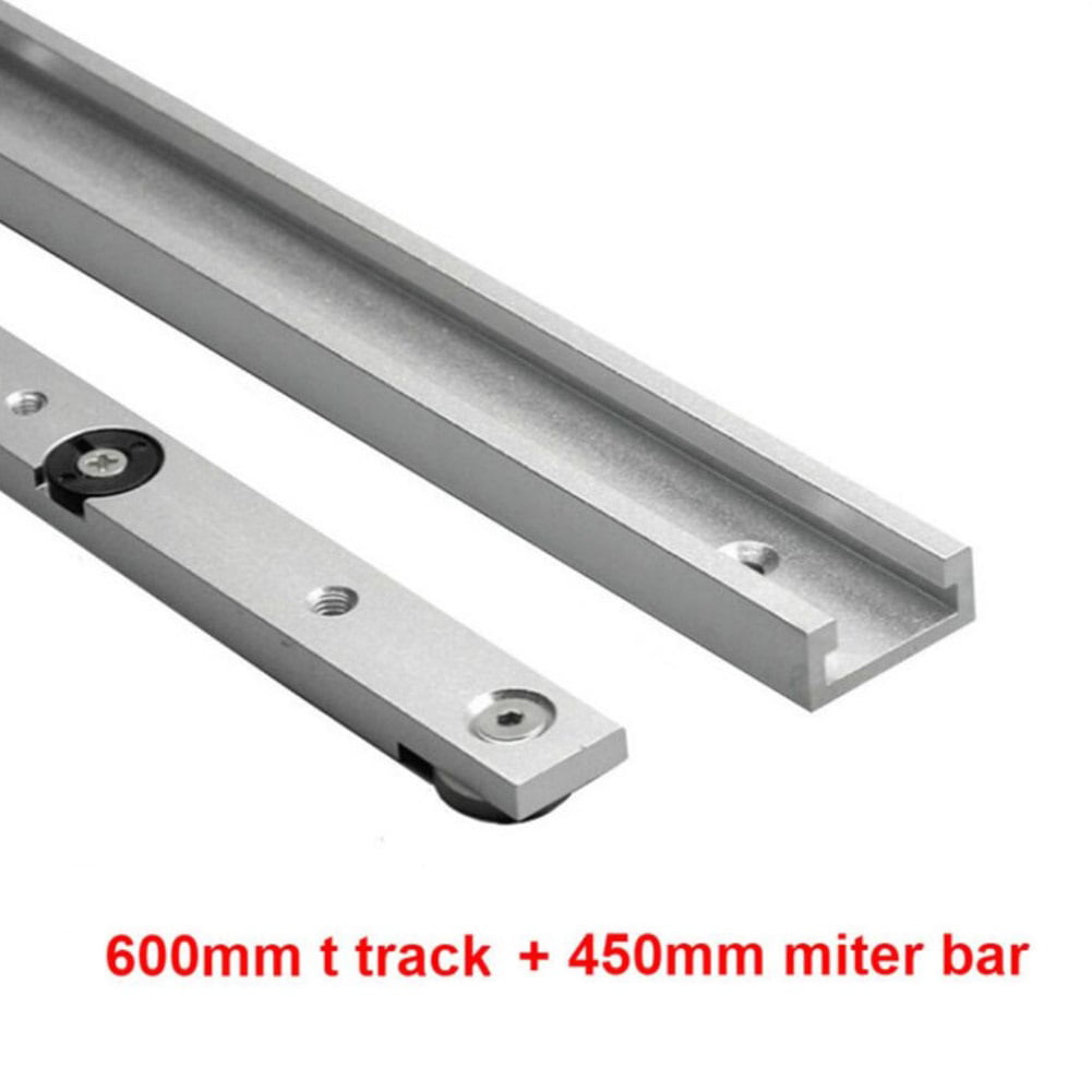 Aluminium T-Track T-Slot Miter Jig DIY Woodworking Router Table Saw Rails Tool 