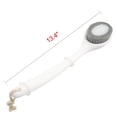 thumbnail image 3 of Unique Bargains Curved 13.4" Long Handle Soft Bristle Shower Bath Brush Body Spa Back Srubber Massager, 3 of 7