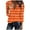 Orange, variant on JYnXIANTI Womens Long Sleeve Tops Lightweight V Neck Striped Casual T Shirts Knit Loose Tee Fall Fashion Clothes Outfits
