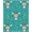 Blue, Pattern 1, variant on ODIKA 4' x 6' Machine Washable Non-Slip Area Rug, Whimsical Rabbit High Traffic Rug, Turquoise, 313993