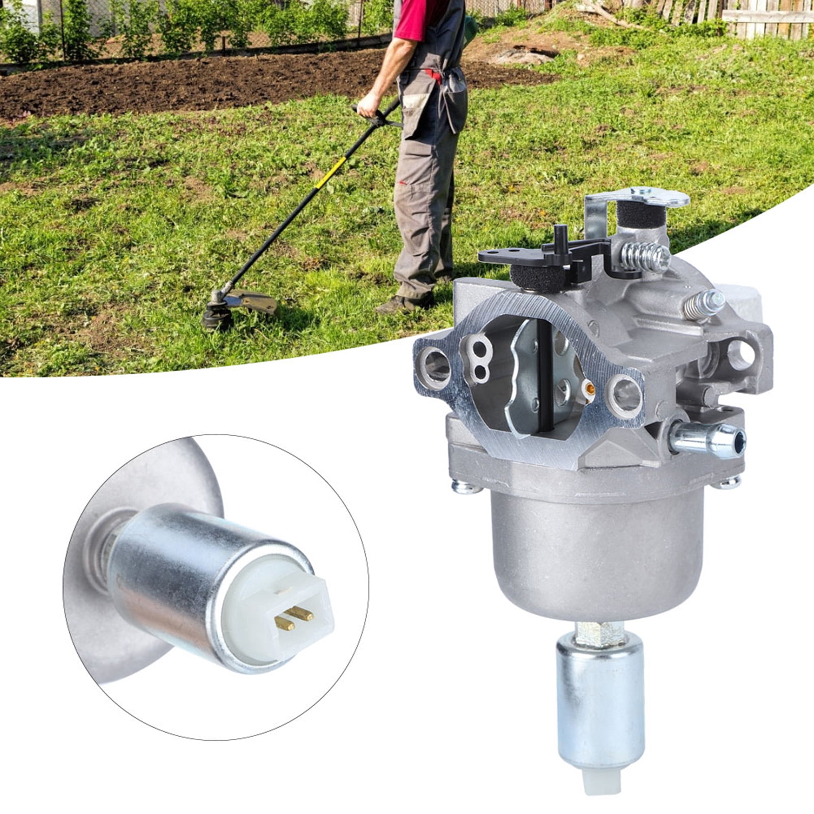 Carburetor Accessory, Metal Durable Wear-resistant Practical Carburetor, Gardening Work Trimmer Garden for Lawn Mower