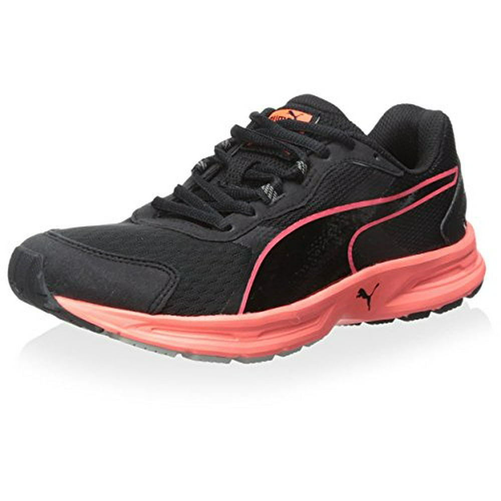 PUMA PUMA Women�s Descendant V3 Sneaker, Black/Coral, 6
