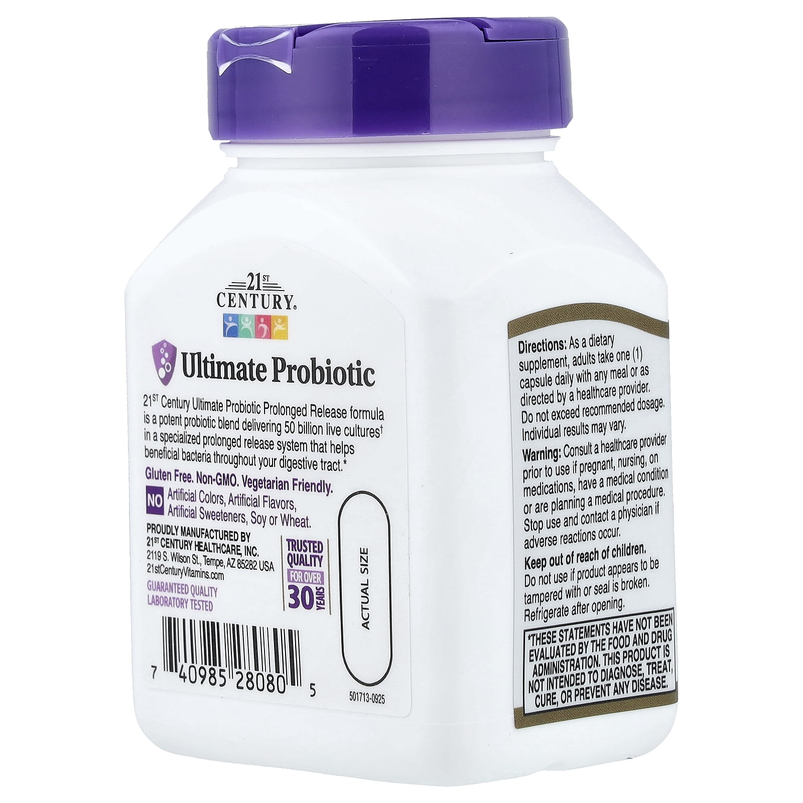 21st Century Ultimate Probiotic, 50 Billion, 30 Vegetarian Capsules